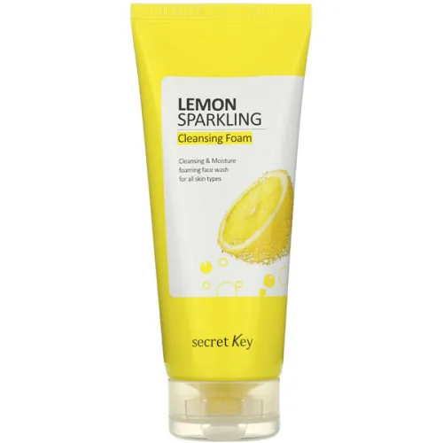 Пенка для умывания Secret Key Lemon Sparkling Cleansing Foam с экстрактом лимона, 200 г.