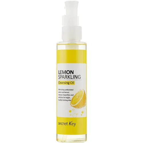 Гидрофильное масло для лица Secret Key Lemon Sparkling Cleansing Oil с экстрактом лимона, 150 мл.