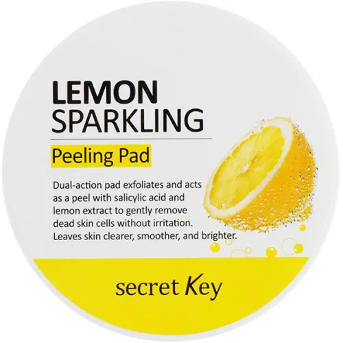 Пилинг пады для лица Secret Key Lemon Sparkling Peeling Pad с экстрактом лимона