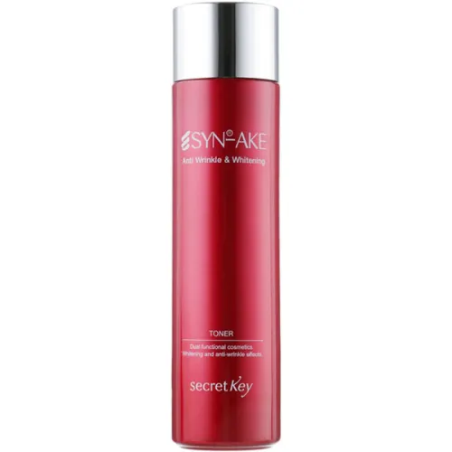 Антивозрастной тонер для лица Secret Key Syn-Ake Anti Wrinkle & Whitening Toner с пептидом змеиного яда, 150 мл.