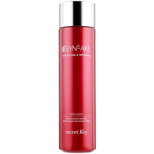 Антивозрастная эмульсия для лица Secret Key Syn-Ake Anti Wrinkle & Whitening Emulsion с пептидом змеиного яда, 150 мл.