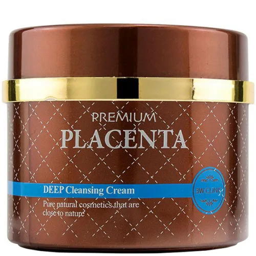Глубоко очищающий крем для лица 3W Clinic Premium Placenta Cleansing Cream с плацентой, 300 мл.