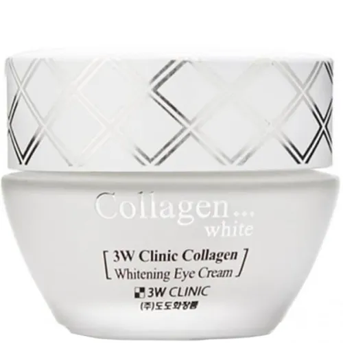 Відбілюючий крем для очей 3W Clinic Whitening Eye Cream Collagen з колагеном, 40 мл.