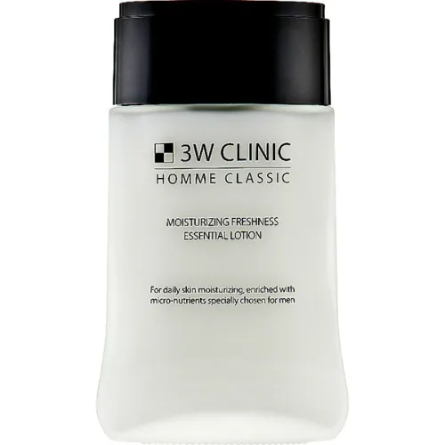 Чоловічий зволожуючий лосьйон для обличчя 3W Clinic Homme Classic Moisturizing Freshness Essential Lotion, 150 мл.