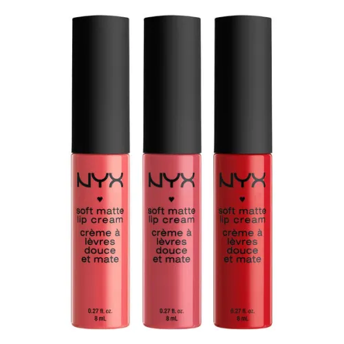 Набор жидких матовых помад для губ NYX Soft Matte Lip Cream Set 3, 8 мл.