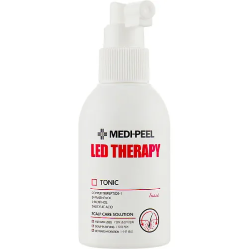 Зміцнюючий тонік для волосся Medi Peel Led Therapy Tonic з пептидами, 120 мл.
