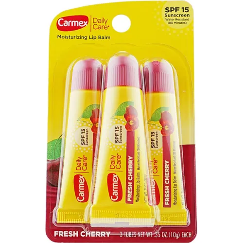 Набір бальзамів для губ Carmex Lip Balm SPF15 Fresh Cherry Set, 3 шт. х 10 г.