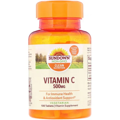 Витамин C Sundown Naturals Vitamin C 500 mg, 500 мг.