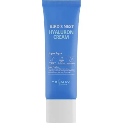 Увлажняющий крем для лица Trimay Bird’s Nest Hyaluron Cream с гиалуроновой кислотой и экстрактом ласточкиного гнезда, 50 мл.