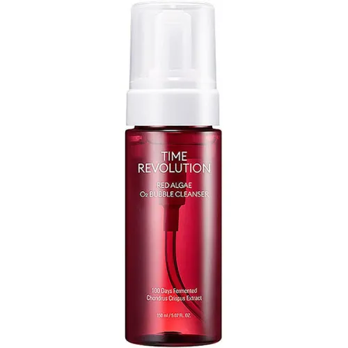 Кислородная пенка для умывания c экстрактом красных водорослей Missha Time Revolution Red Algae O2 Bubble Cleanser, 150 мл.