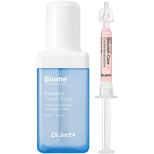 Увлажняющая эссенция и бустер для сияния кожи лица Dr.Jart+ Vital Hydra Solution Biome Essence + Pink Shot, 45 мл. и 1.2 мл.