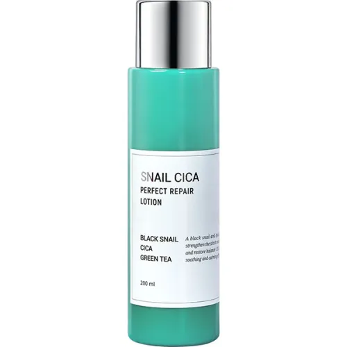 Відновлюючий лосьйон для обличчя Esthetic House Snail Cica Perfect Repair Lotion з муцином равлика, центелою та зеленим