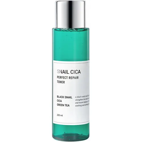 Відновлюючий тонер для обличчя Esthetic House Snail Cica Perfect Repair Toner з муцином равлика, центелою та зеленим чаєм