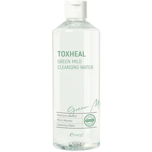 Мицеллярная вода для снятия макияжа Esthetic House Toxheal Green Mild Cleansing Water, 530 мл.