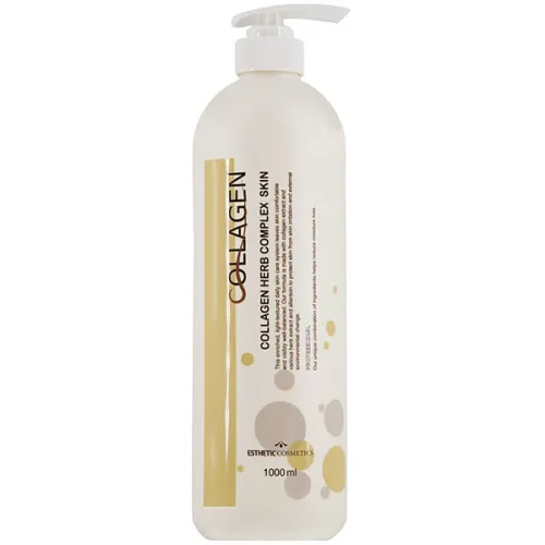 Тонер для лица Esthetic House Collagen Herb Complex Skin с морским коллагеном и растительными экстрактами, 1000 мл.