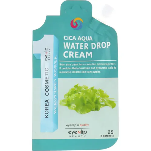 Зволожувальний крем для обличчя Eyenlip Cica Aqua Water Drop Cream з центелою азіатською, 25 г.