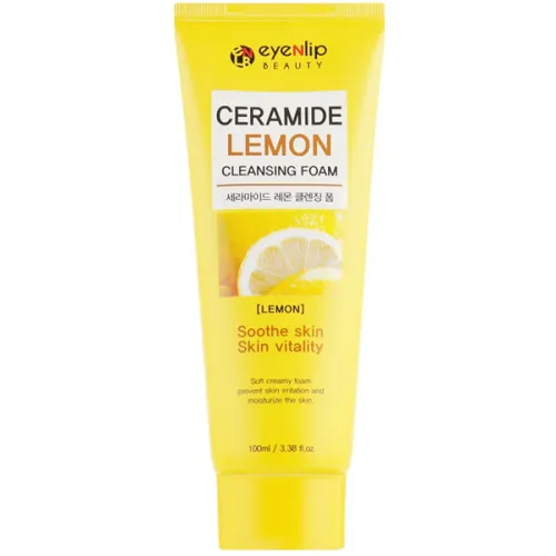 Пенка для умывания Eyenlip Ceramide Lemon Cleansing Foam с керамидами и лимоном, 100 мл.