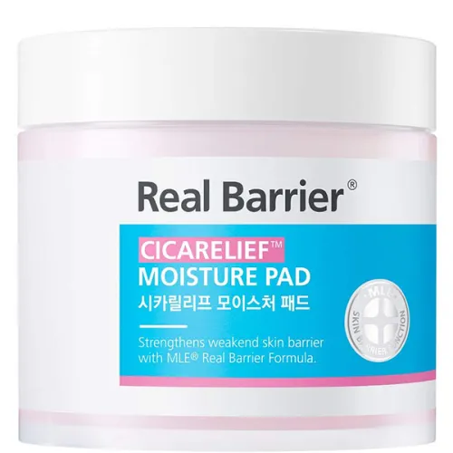 Зволожуючі та заспокійливі пади для обличчя Real Barrier Cicarelief Moisture Pad