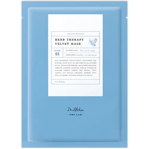 Тканинна маска для зняття подразнення обличчя Dr.Althea Herb Therapy Velvet Mask, 27 г.