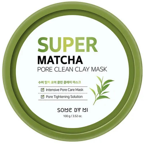 Очищающая глиняная маска для лица Some By Mi Super Matcha Pore Clean Clay Mask с экстрактом чая матча, 100 мл.