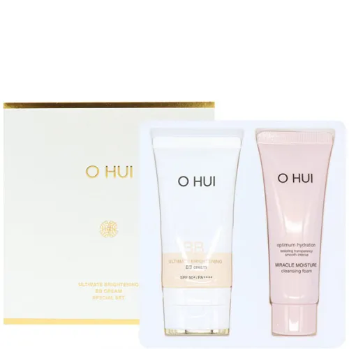 Набір для сяйва шкіри обличчя O Hui Ultimate Brightening BB Cream Special Set, 45 мл.