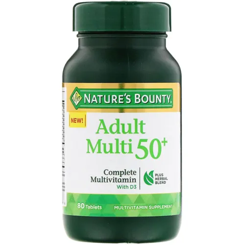 Мультивитаминный комплекс для взрослых 50+ Nature’s Bounty Adult Multi 50+ с витаминов D3