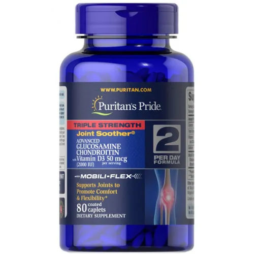 Глюкозамин-хондроитин тройной силы Puritan’s Pride Triple Strength Glucosamine Chondroitin with Vitamin D3 с витамином D3