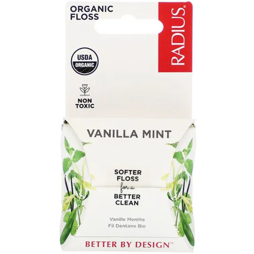 Органическая зубная нить «ванильная мята» Radius Organic Vanilla Mint Floss