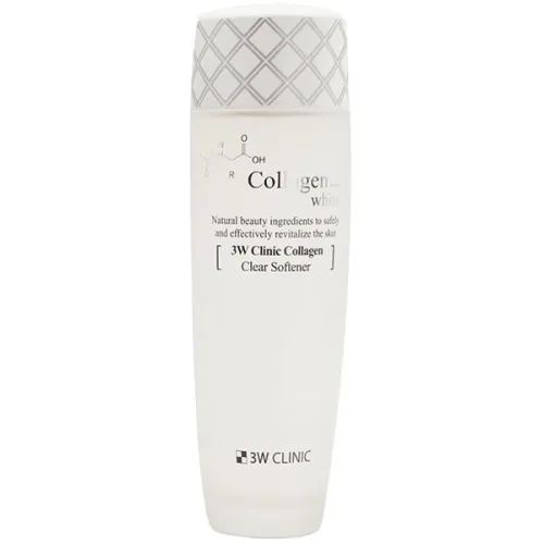 Легкий осветляющий софтнер для лица 3W Clinic Collagen White Clear Softener с коллагеном, 150 мл.