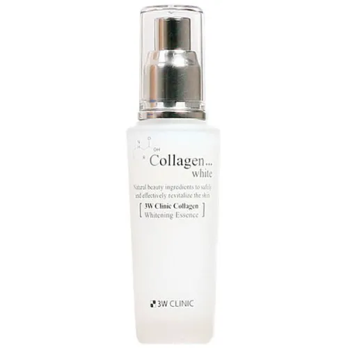 Легка освітлююча есенція для обличчя 3W Clinic Collagen White Whitening Essence з колагеном, 50 мл.