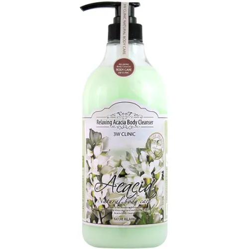 Розслабляючий гель для душу 3W Clinic Acacia Relaxing Body Cleanser з екстрактом акації, 1000 мл.
