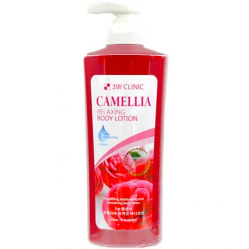 Расслабляющий лосьон для тела 3W Clinic Relaxing Camellia Body Lotion с экстрактом камелии, 550 мл.