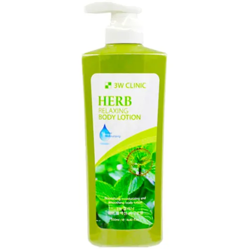 Расслабляющий лосьон для тела 3W Clinic Relaxing Herb Body Lotion с экстрактом трав, 550 мл.