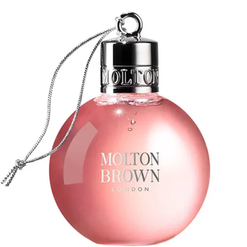 Гель для ванны и душа «ревень и роза» Molton Brown Delicious Rhubarb & Rose Festive Bauble Bath & Shower Gel, 75 мл.