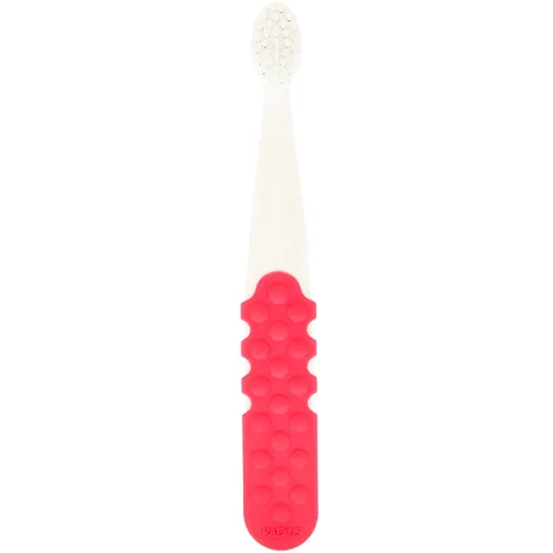 Детская зубная щетка от 3х лет «кораллово-белая» Radius Totz Plus Brush 3+ Years Extra Soft Coral