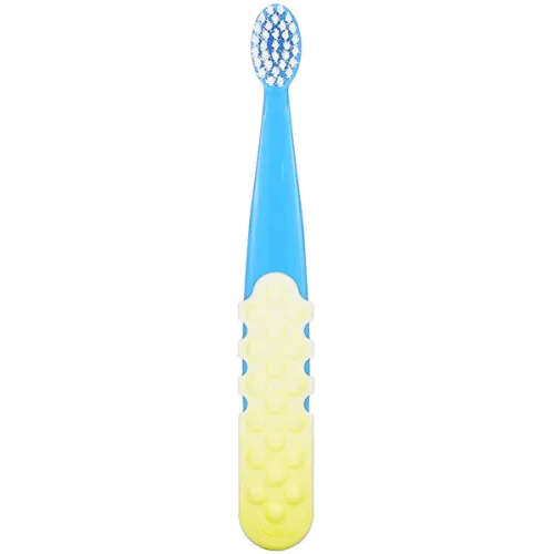 Детская зубная щетка от 3х лет «сине-желтая» Radius Totz Plus Brush 3+ Years Extra Soft Blue/Yellow