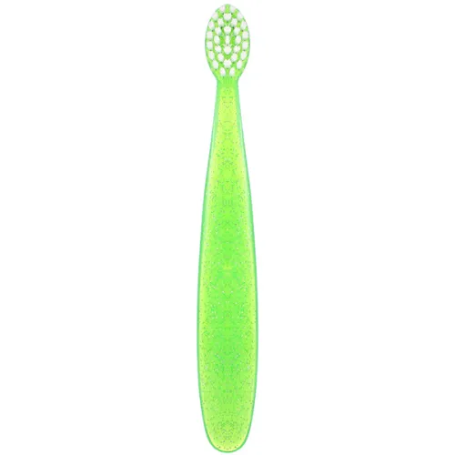 Детская зубная щетка от 18 месяцев «зеленая» Radius Totz Toothbrush 18+ Months Extra Soft Green Sparkle