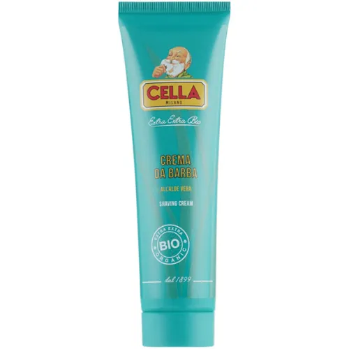 Крем для гоління Cella Milano Bio Shaving Cream Aloe Vera з алоє вера, 150 мл.