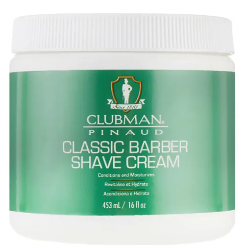 Універсальний крем для гоління Clubman Pinaud Classic Barber Shave Cream, 453 мл.