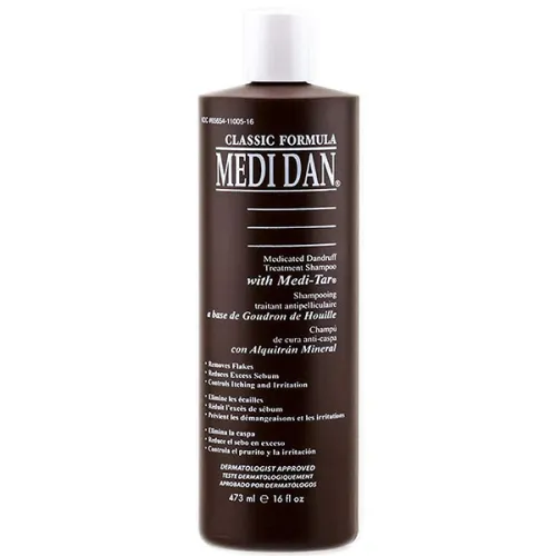 Шампунь проти лупи посиленої дії Clubman Pinaud Medi-Dan Extra Strength Dandruff Treatment Shampoo, 473 мл.