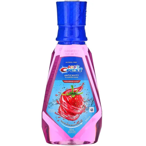 Ополаскиватель для полости рта для детей от 6-ти лет «клубника» Crest Kids Anticavity Fluoride Rinse Strawberry Rush, 500 мл.