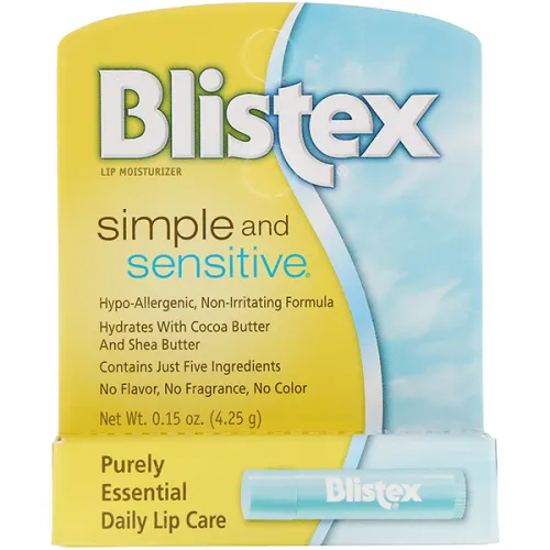 Бальзам для губ Blistex Simple & Sensitive Lip Moisturizer, 4.25 г.