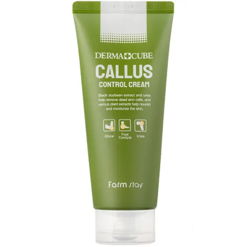 Пом’якшувальний крем для загрубілих ділянок шкіри тіла FarmStay Derma Cube Callus Control Cream, 180 мл.