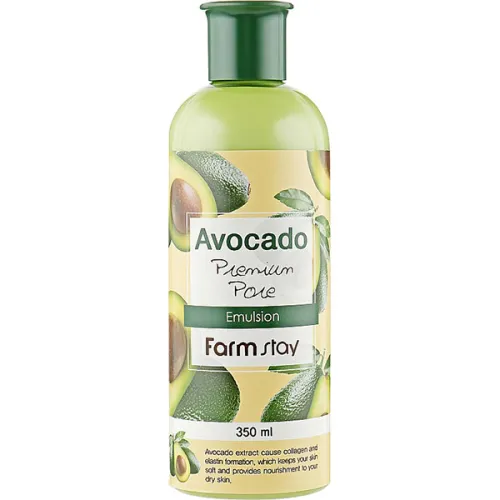 Емульсія для обличчя FarmStay Avocado Premium Pore Emulsion з екстрактом авокадо, 350 мл.