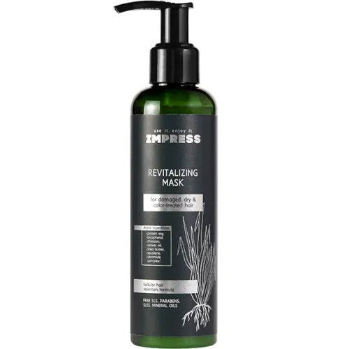 Відновлююча маска для волосся Impress Revitalizing Mask для Damaged Dry & Color-Treated Hair, 200 мл.