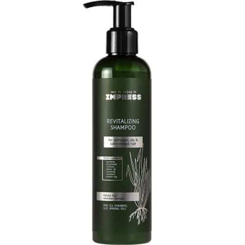 Відновлюючий шампунь для волосся Impress Revitalizing Shampoo For Damaged Dry & Color-Treated Hair, 250 мл.