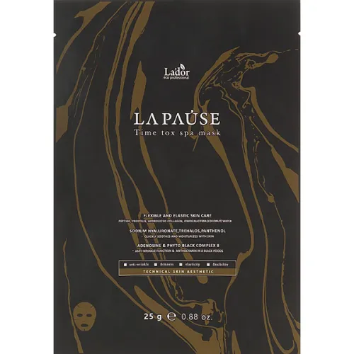 Тканинна антивікова маска для обличчя La’dor La-Pause Time Tox Spa Mask, 25 г.
