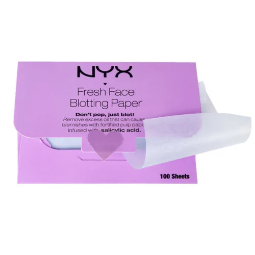 Матирующие салфетки для лица NYX Fresh Face Blotting Paper с салициловой кислотой
