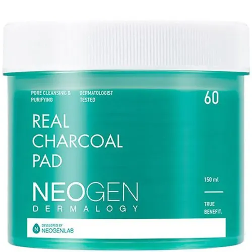 Очищающие пады для лица Neogen Dermalogy Real Charcoal Pad с древесным углем