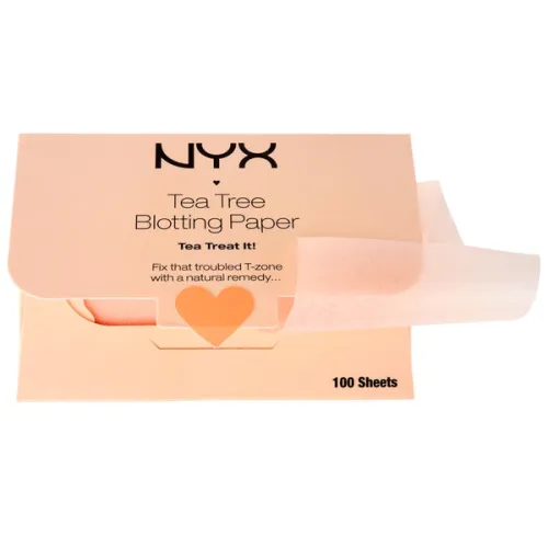 Матирующие салфетки для лица NYX Tea Tree Blotting Paper с экстрактом чайного дерева